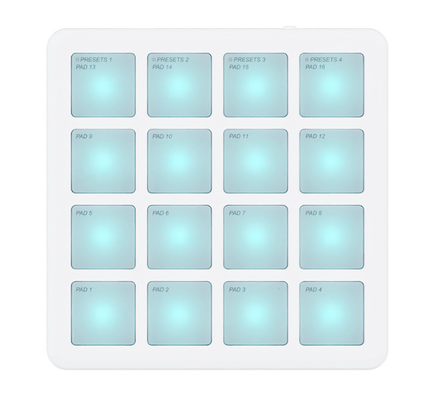 Professional 16-Pad MIDI Controller RGB Backlit Keyboard Drum Pad DJ Mixer Beatmaker Electronic Keyboard for Studio Production