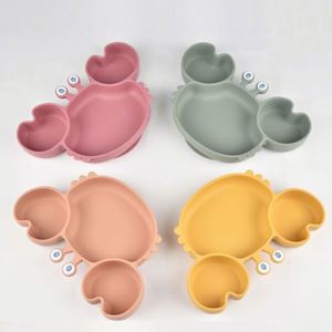 Plato Dividido con Forma de Cangrejo y Logotipo Personalizado para la Alimentación del Bebé, Libre de BPA, Apto para Alimentos, Diseño de Dibujos Animados, Vajilla Infantil - Product Image 2