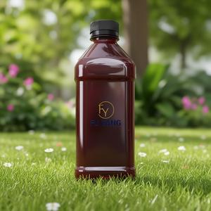Fu Yang 500ml Square Screw Cap PET <b>Plastic</b> <b>Bottle</b> For Fresh <b>Juice</b> Packaging Custom Logo Empty Water <b>Bottle</b> - Product Image 3
