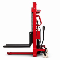 Nouveau Chariot élévateur semi-électrique à double mode personnalisé pour l'exportation 1T/2T, avec roues en nylon pour entrepôt, 1 an de garantie