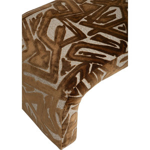 Tavolo da esposizione per la vendita al dettaglio <span class=keywords><strong>di</strong></span> moda e panca pouf in velluto Luxury casale in <span class=keywords><strong>legno</strong></span> sgabelli laterali in tessuto per camera da letto - Product Image 6