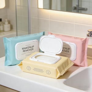 Lingettes nettoyantes anti-rides et blanchissantes, lingettes démaquillantes douces pour peaux sensibles - Product Image 4