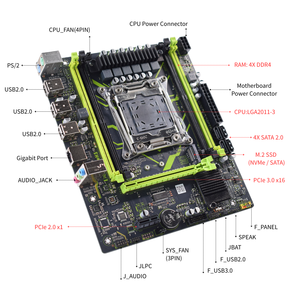 Pandl เมนบอร์ด MATX ใหม่ X99-P4มาพร้อมกับ <span class=keywords><strong>Intel</strong></span> Xeon E5 1650 V4 CPU 4X สล็อต DDR4เมนบอร์ด Xeon X99 Combo - Product Image 5