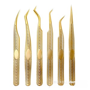 <span class=keywords><strong>Pinzas</strong></span> para Pestañas con Diseño <span class=keywords><strong>de</strong></span> Pez Dorado, Herramienta <span class=keywords><strong>de</strong></span> Alta Precisión para Extensión <span class=keywords><strong>de</strong></span> Pestañas, Injerto y Aplicación <span class=keywords><strong>de</strong></span> Pestañas Postizas - Product Image 1