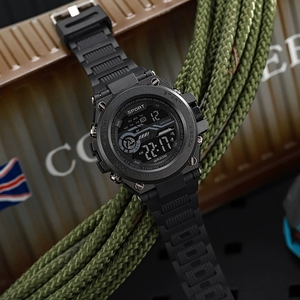 953 thời trang Mens phong cách LED không thấm nước kỹ thuật số đồng hồ bán buôn nhà máy thể thao ban đầu đồng hồ đeo tay cho nam giới Montre Relojes uhr - Product Image 2