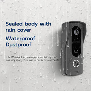 Vidéophone 4 fils pour villa et grande <span class=keywords><strong>maison</strong></span> |   Écran tactile de 7 pouces, audio bidirectionnel, étanche IP65, connexion filaire stable 1080P - Product Image 5