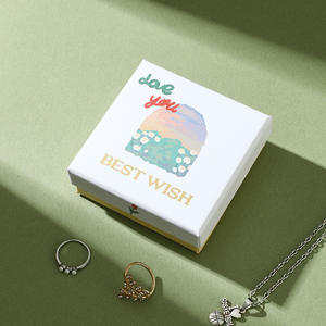 थोक इको फ्रेंडली कस्टम पुनः प्रयोज्य लक्जरी सुरुचिपूर्ण गहने उपहार बॉक्स ढक्कन और रिंग, बालियां और खुदरा के लिए बेस पैकेजिंग बॉक्स - Product Image 5