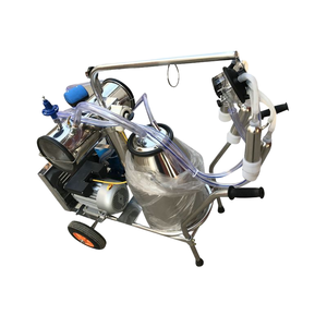 Machine à traire à double usage huile-électrique à double baril Moteur à essence Tire-lait à vide Pulsation Elevage de vaches - Product Image 1