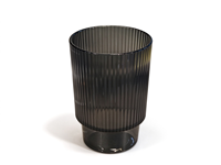 Verres à boire esthétiques en verre côtelé pour café, cocktails, mojito, bar à domicile