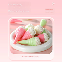 High Quality Colorful Ice Cream Cone Marshmallow Sweet Cotton Candy Wholesale for Carnival Event Dessert Use