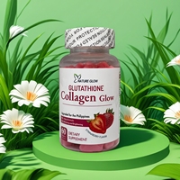 Bonbons gélifiés bon marché pour femmes, beauté et éclat, à la fraise, supplément alimentaire en forme d'ours, au glutathion et au collagène naturel, pour le blanchiment de la peau