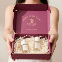 Boîte d'expédition postale élégante pour cosmétiques et soins de la peau, en carton ondulé pliable, imprimée, pour e-commerce, emballage de perruques, boîte postale