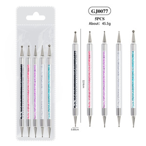 5pcs Nail Dotting Pen pour UV Gel Peinture Dessin Double Extrémité Nail Brush Point Outil pour Saloon DIY Manucure Kit Pas Cher En Gros - Product Image 4