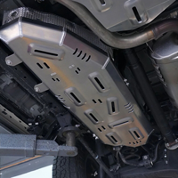 Sistema de Placas Protectoras FK de Alta Resistencia de Aleación Al-Mg de 8 mm para Lexus GX550 2024- Protección Todoterreno Juego Completo Plateado Fácil Instalación De Por Vida