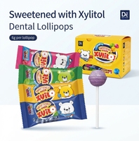 Permen Gigi Xylitol Bebas Gula DC24 6g |   Camilan Sehat Anak-Anak Anti-Karies dengan Rasa Buah Asli & Dukungan Kalsium untuk Enamel Gigi