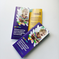 Impression de brochures commerciales double face personnalisées avec dépliant professionnel et services de conception de livret pour la publicité