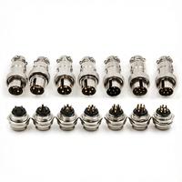Prise d'aviation circulaire Socoje GX20 M19 2~15 broches mâle à montage sur châssis, boîtier en alliage de zinc, plaqué cuivre argenté OEM/ODM