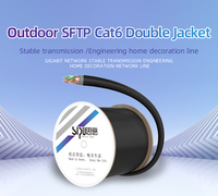 Kabel LAN Cat6 SIPU OEM Support 305m Box Kabel Ethernet SFTP CCA Jaket PVC Ganda Kabel Komunikasi Luar Ruangan