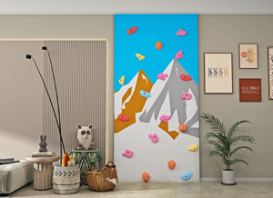 Çocuklar İçin Kapalı Oyun Alanı Ekipmanları, Fiberglas Malzemeden Eğitici Amaçlı Kaya Tırmanma Duvarı - Product Image 2