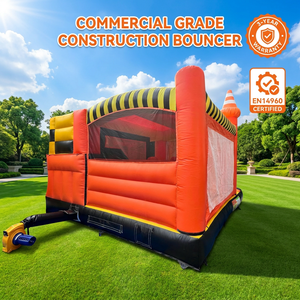 Château gonflable combiné de qualité supérieure avec toboggan, en PVC, pour usage commercial, facile à installer - Product Image 2