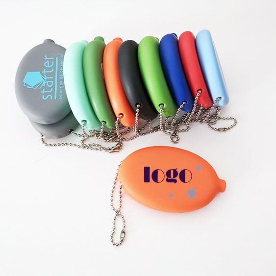 Модный Резиновый Сжимаемый Кошелек для монет, брелок, силиконовый чехол для монет для ключей, сумок