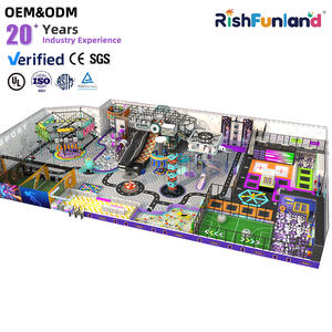 Parc d'aventure combinant escalade, toboggans, piscines à balles, trampolines, parcours d'obstacles, aire <span class=keywords><strong>de</strong></span> jeux pour enfants, équipement <span class=keywords><strong>de</strong></span> terrain <span class=keywords><strong>de</strong></span> jeux intérieur - Product Image 1