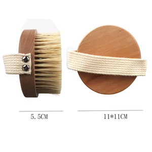 Cepillo de cuerpo seco de cerdas de Sisal vegano súper largo OEM cepillo de baño exfoliante de madera de bambú Natural para el cuidado de la piel - Product Image 6