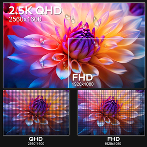 2.5K QHD 16 inch laptop monitor plug & play Type-C & HD ports laptop monitor extender lcd monitors with CE FCC RoHs for laptop - Product Image 4