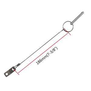 Pasador de Liberación Rápida para Bimini de Barco, de Acero Inoxidable, con Cordón para Bisagra de Cubierta - Product Image 4