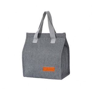 Mochila Ecológica para Entrega de Alimentos con Logotipo Personalizado, Reciclable, Negra, de Tela No Tejida, Aislada, para Llevar Comida, para Sándwiches y Pan - Product Image 4