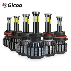 Gicoo X6S 360 Super Bright 10000LM 6000K <b>Mini</b> Size H4 H7 H11 9005 9006 High Low Beam <b>Led</b> <b>Lights</b> Bulbs 6 Sides 300W - Product Image 1