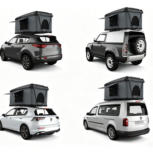 Carpa de techo rígida de aluminio para 4 estaciones, para 2-3 personas, todoterreno, de lona, moderna, para exteriores, para autos. - Product Image 1