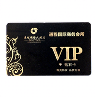 Carte de membre VIP personnalisée d'usine, carte professionnelle noire premium NFC RFID avec puce, carte PVC fabriquée par le fabricant