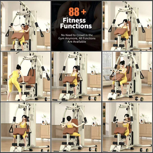 Station de musculation multifonction FRS, 88+ <span class=keywords><strong>exercices</strong></span>, machine d'entraînement de force tout-en-un, pile de poids de 73 kg, entraînement complet du corps, salle de sport à domicile - Product Image 3