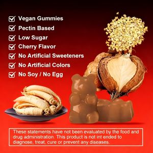 OEM メンズ エナジーブースター 栄養補助食品 グミ ホルニーゴートウィード マカ トリブルス テレスリス ソフトキャンディ ビタミン - Product Image 4