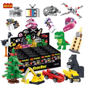 COGO New style Blind box toy DIY making wholesale educational building block bricks kids toys set for gift