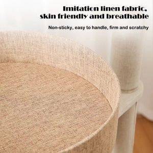 Menara kucing kayu pohon besar dengan Condos luas bertengger penuh dibungkus tiang Sisal dan bola menjuntai dapat diganti - Product Image 5
