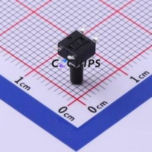 TS-1109S-B-K Tactile Switch SMD-4P,4.5x4.5mm Switch Single Pole Single Throw Round Button 1.6N Vertical Mount - Product Image 2