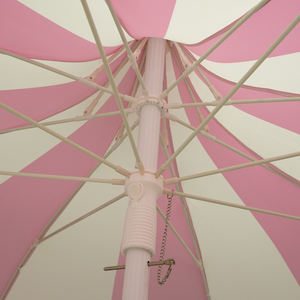 Sombrillas de playa de estilo pagoda rosa de alta calidad, paraguas de <span class=keywords><strong>patio</strong></span> vintage con marco de fibra de vidrio con borde de forma personalizada - Product Image 4