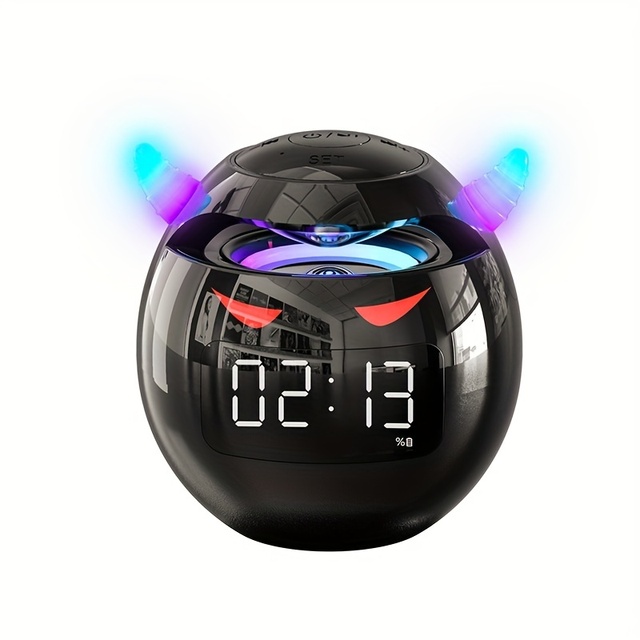 Mini Wireless Smart Speaker Alarm Digital LED Display Screen Touch Portable HIFI 3D Stereo Sound Effect Speaker G9