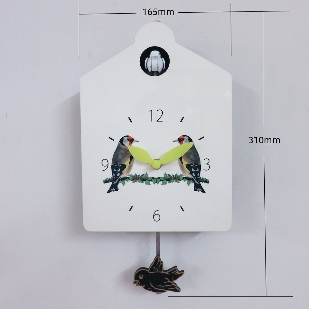 White clock with pendulum