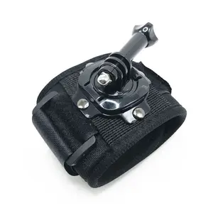 Precio barato superventas soporte para cámara deportiva soporte para correa de muñeca grabación de vídeo 360 soporte para cámara de motocicleta para soporte de bicicleta gopro