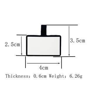 OKSILICONE 15 vorhandene Farben für Sie wählen können Lase Haustier Name Informationen Rechteck Form leer ID Silikon Haustier Tag - Product Image 2