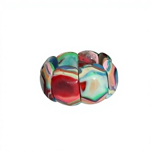 Nuevas Pulseras de Resina con Diseño Único de Flores, Rayas Blancas y Negras, Acrílicas, Hechas a Mano, Unisex, Joyería Moderna para Fiestas, para Mujer - Product Image 2