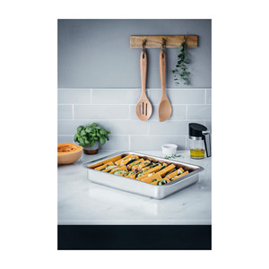 Teglia da Forno Rettangolare in Acciaio Inossidabile Rustidera 13x9 Pollici per Uso in Forno - Product Image 3