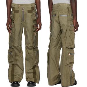 OEM Parachute Pants 100% Cotton Water-repellent <b>Waxed</b> Cotton <b>Canvas</b> Cargo Pants for Mens - Product Image 1