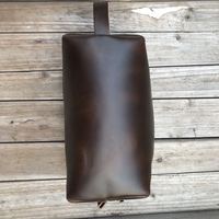 Meilleures Ventes Trousse de Toilette Personnalisée en Cuir pour Homme, Sac de Lavage Imperméable