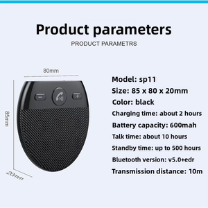 Auto BT Handsfree SP11 <span class=keywords><strong>Speaker</strong></span> Zonnescherm Handsfree bellen Rijden HD Spraakoproep - Product Image 5