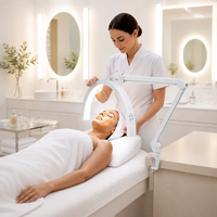 Lampe LED de beauté incurvée en demi-lune, éclairage facial réglable pour soins de la peau, spa, lit de beauté, poste de travail