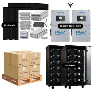 <span class=keywords><strong>Kit</strong></span> <span class=keywords><strong>solaire</strong></span> hors réseau pour usage domestique 10 kW 110-240 V 5,12-7,68 kWh avec batterie au plomb-acide + 4 panneaux solaires polycristallins MPPT 200 W 24 V - Product Image 6